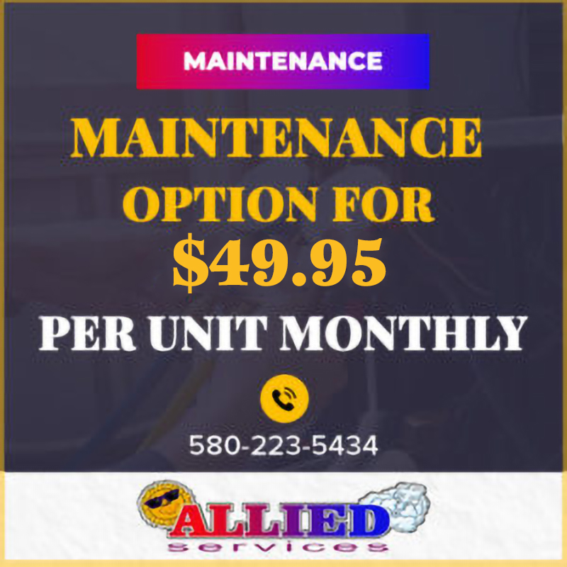 Maintenance Option for $49.95  per unit monthly